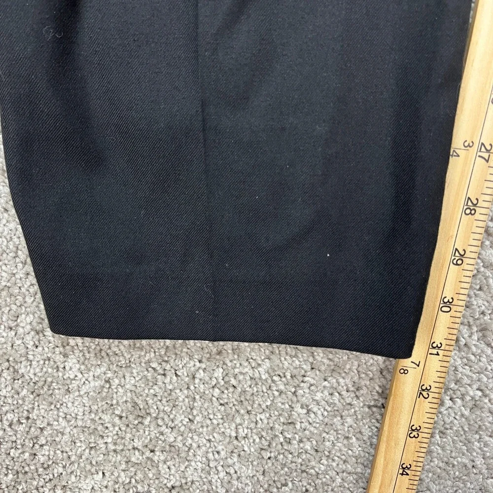 Lauren Ralph Lauren Pants Mens 38x32 Black Straight Leg‎ Flat Front Stretch EUC